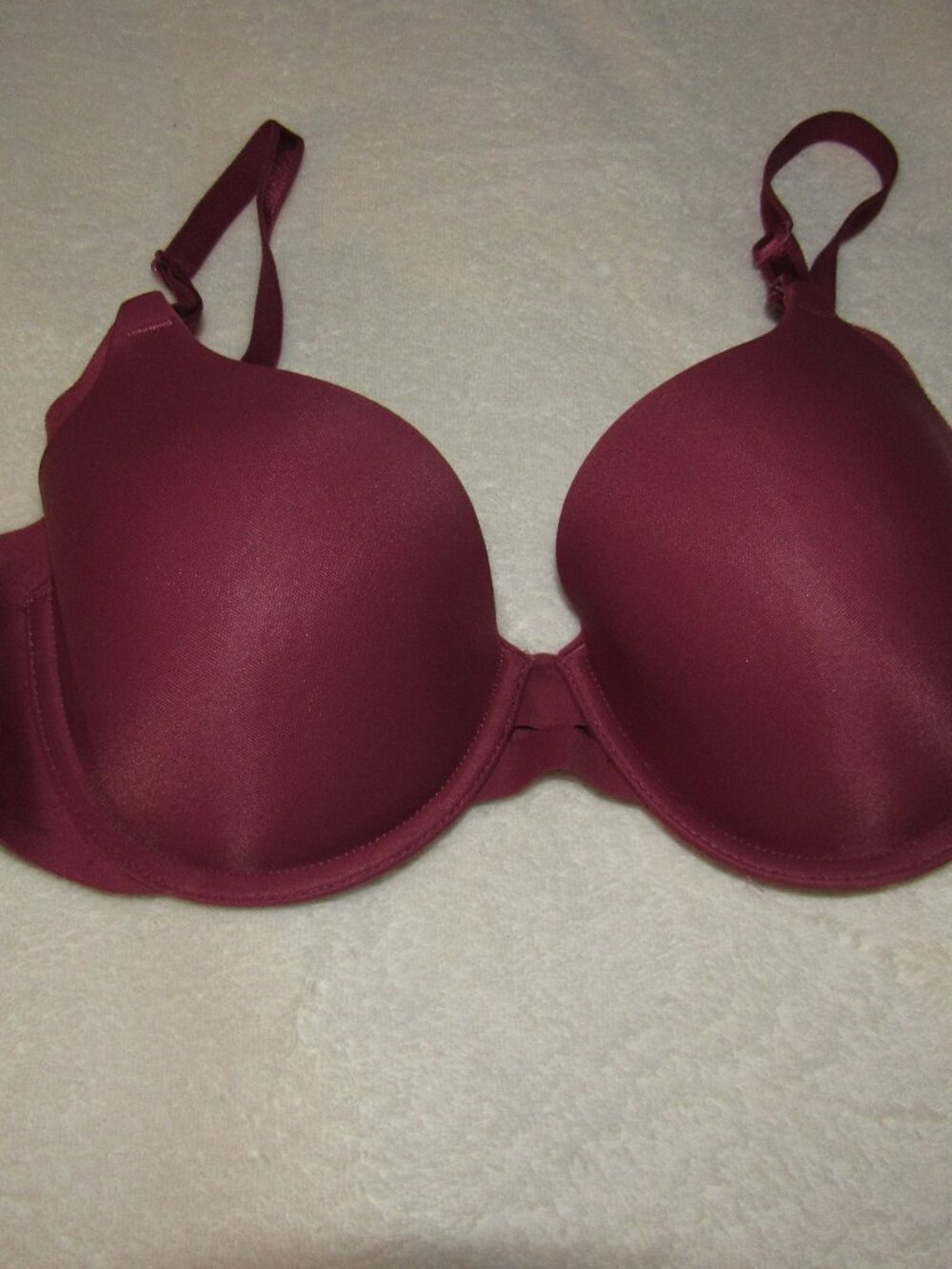 Warner's Dark Pink No Side Effects Bra Size 36B USED